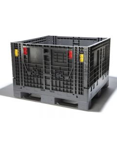 48" x 45" x 25" Collapsible Plastic Bulk Container Reusable Polyethylene